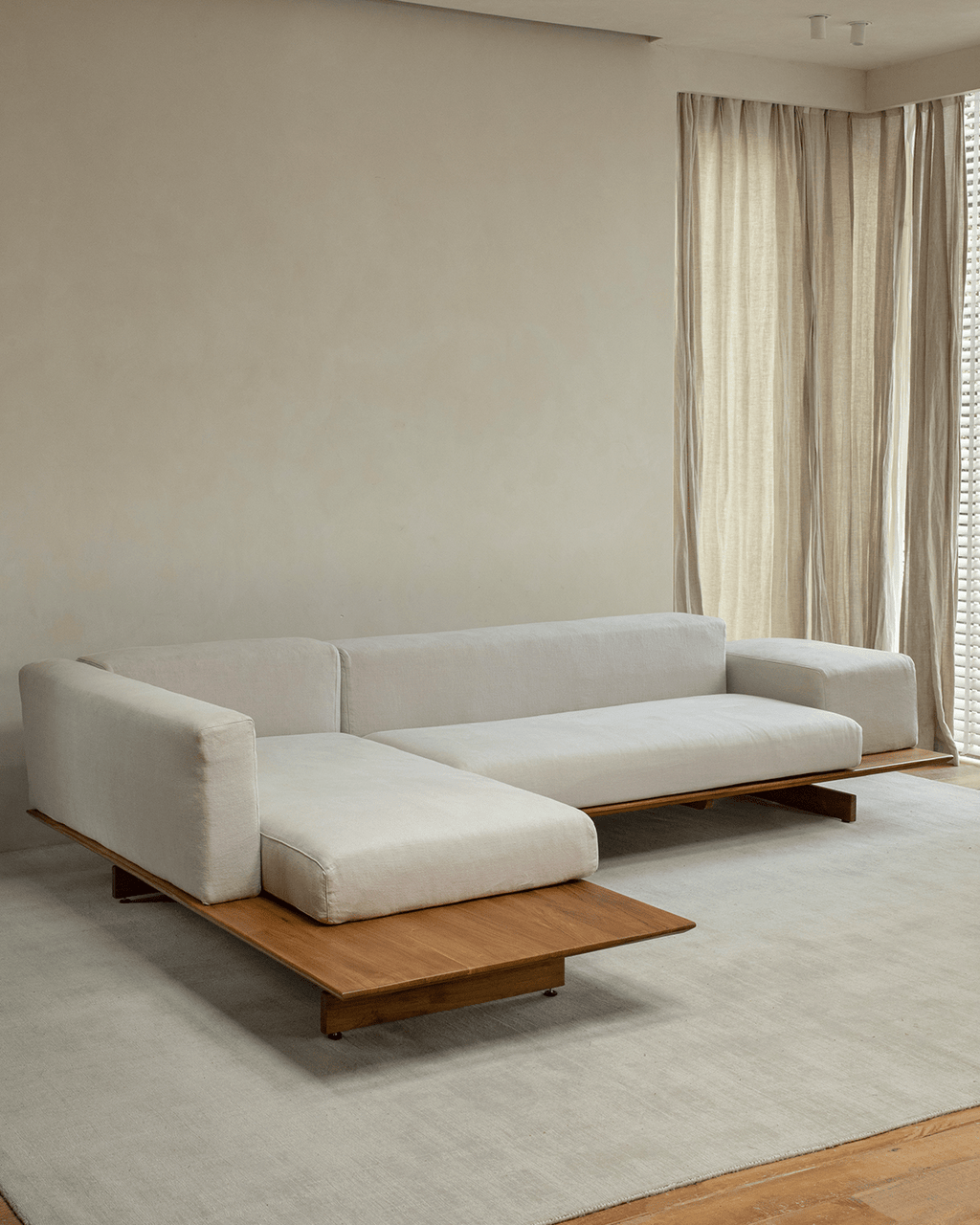 Modulares Sofa aus Tatami-Leinen