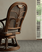 Ray Mini-Drehstuhl aus Rattan