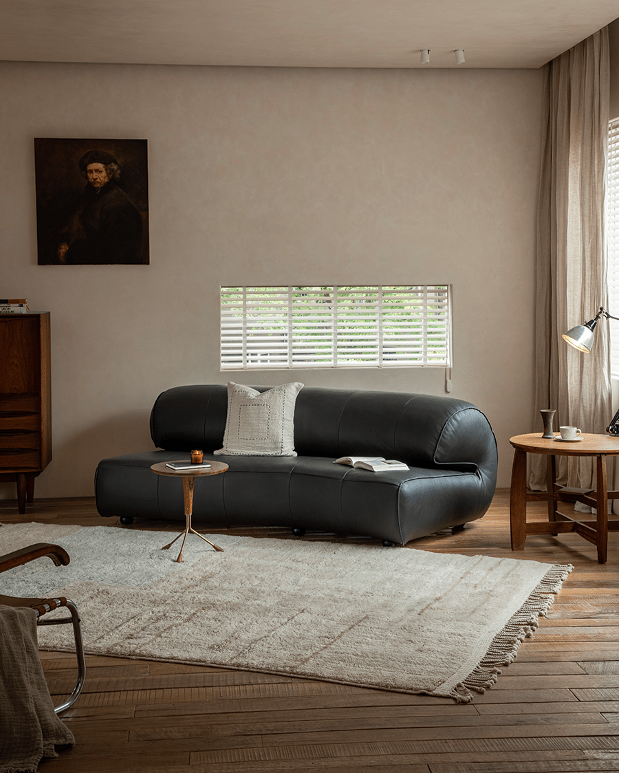 Wave Nappa Leather Sofa