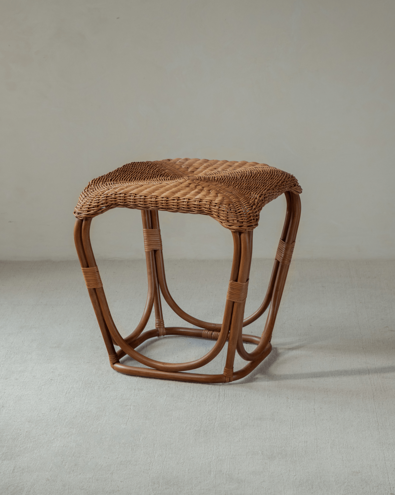 Pinecone Rattan Side Table