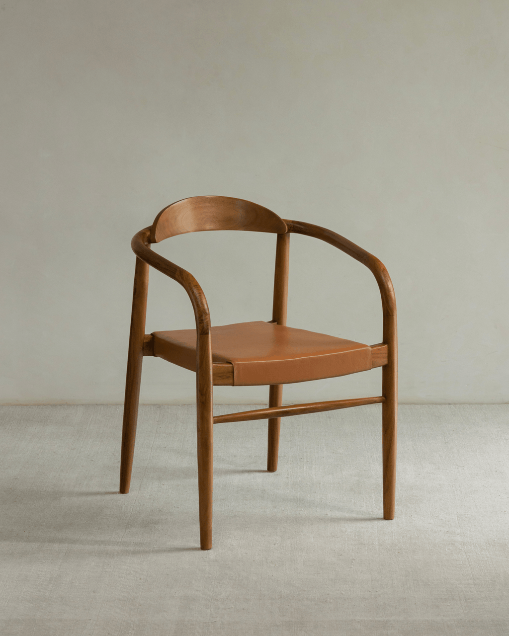 Halbmond-Ledersessel