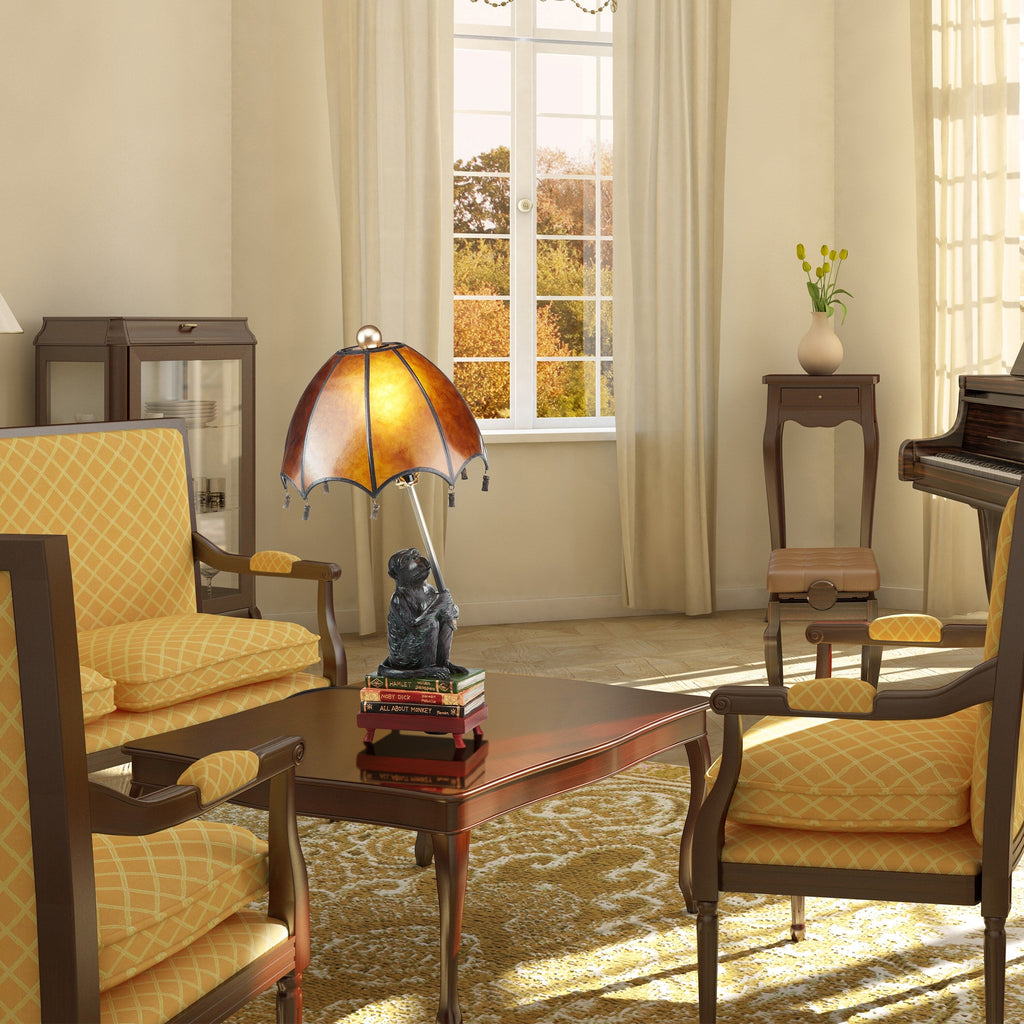 Intellektueller Affe Tischleuchte, 21,75 cm hoch – 11 cm L x 11 cm B x 21,75 cm H