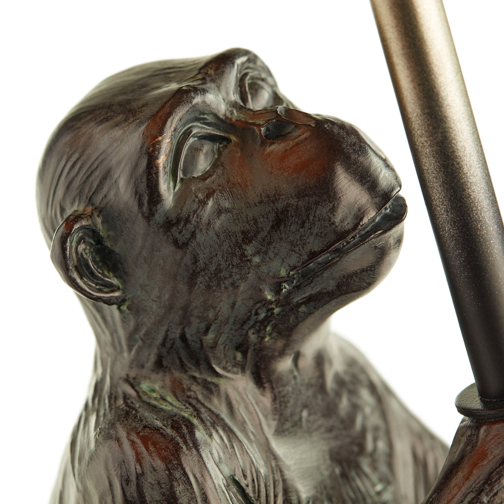 Intellektueller Affe Tischleuchte, 21,75 cm hoch – 11 cm L x 11 cm B x 21,75 cm H