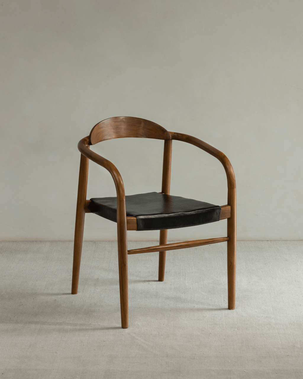 Halbmond-Ledersessel