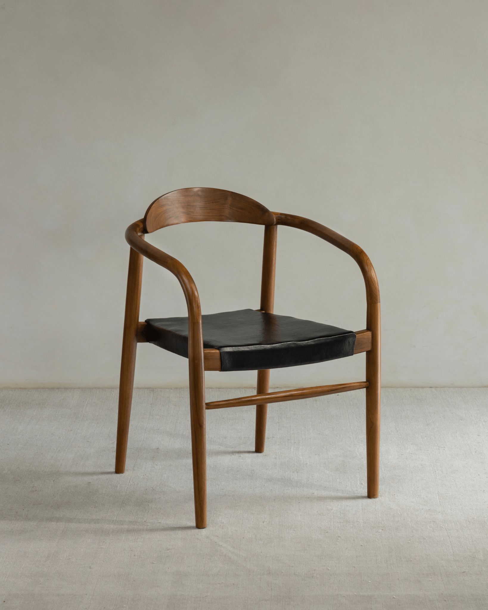 Halbmond-Ledersessel