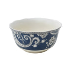 222 Fifth Adelaide 16-teiliges Porzellan-Geschirrset mit runden Tellern, Schüsseln und Bechern, Dunkelblau