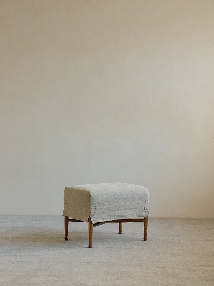 Krabben-Slipcover-Hocker