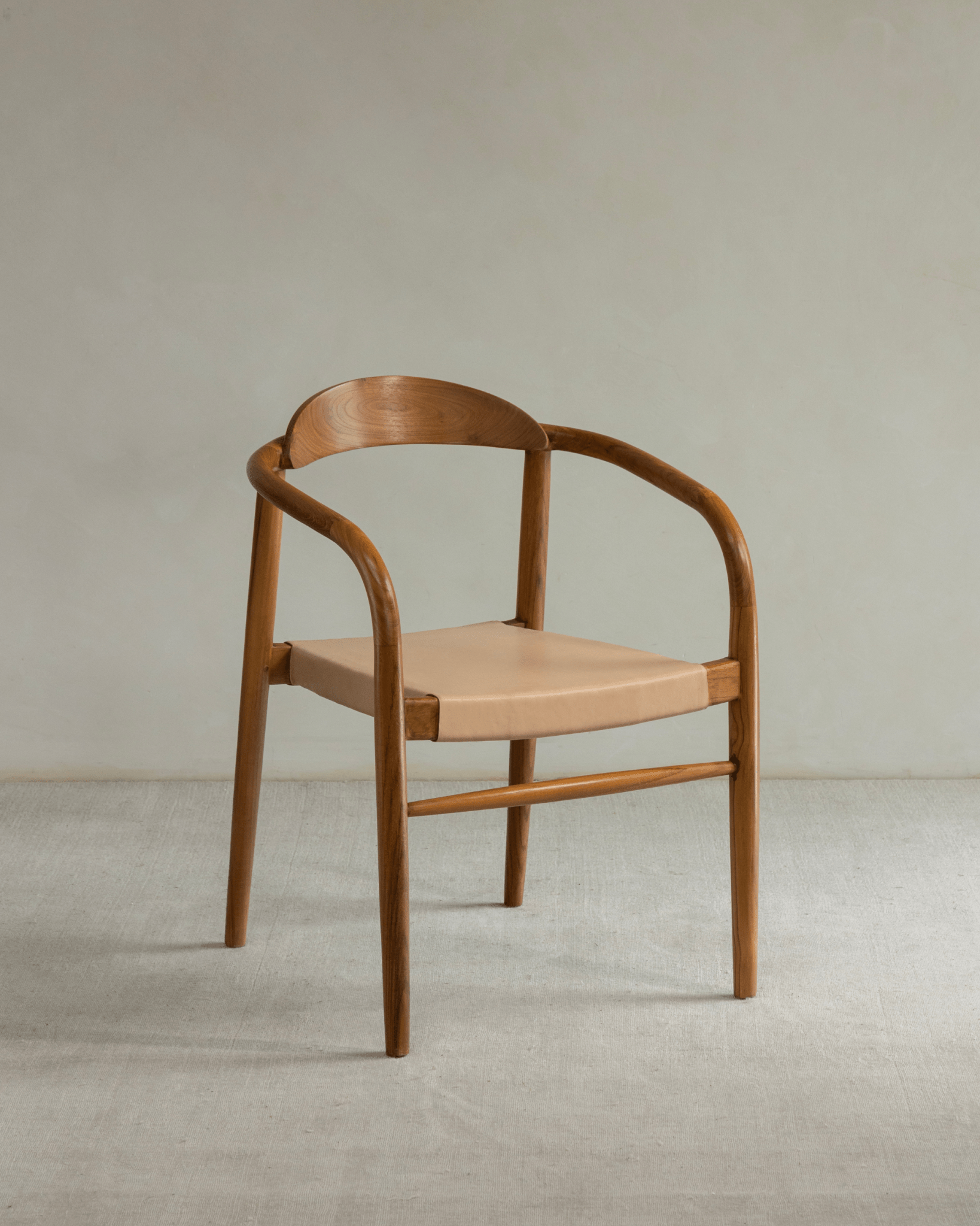 Halbmond-Ledersessel