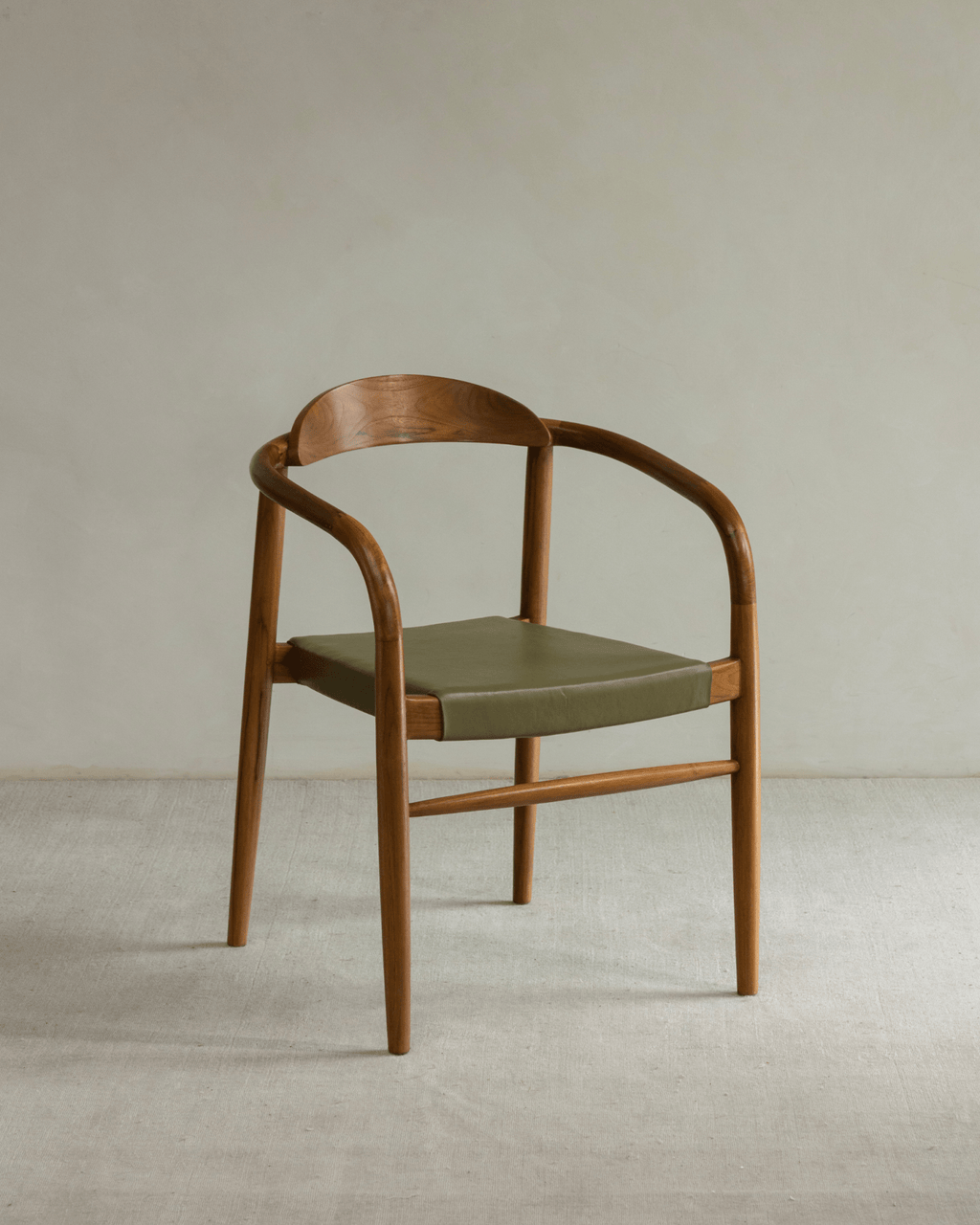 Halbmond-Ledersessel