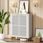 Schuhschrank mit Tür für 24 Paar Schuhe, geeignet für Eingangsbereich und Wohnzimmer