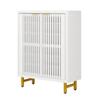 Schuhschrank mit Tür für 24 Paar Schuhe, geeignet für Eingangsbereich und Wohnzimmer