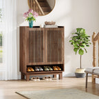 Schuhschrank mit Tür für 24 Paar Schuhe, geeignet für Eingangsbereich und Wohnzimmer