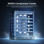 24-Zoll-Getränkekühlschrank für 140 Dosen, geeignet für Limonaden, Wein und andere Getränke – 24 Zoll