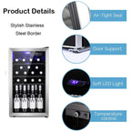 Weinkühlschrank/Getränkeschrank/Minikühlschrank für 26 Flaschen – 44,5 x 49 x 79 cm