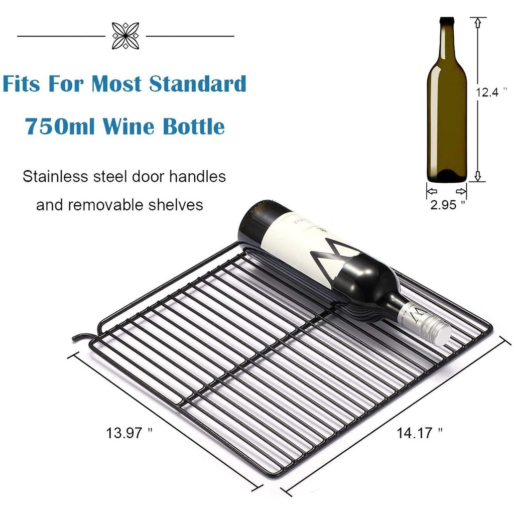 Weinkühlschrank/Getränkeschrank/Minikühlschrank für 26 Flaschen – 44,5 x 49 x 79 cm