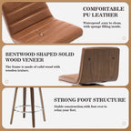 26/29 Barhocker/Tresenhocker aus Kunstleder, drehbar, 2er-/3er-Set