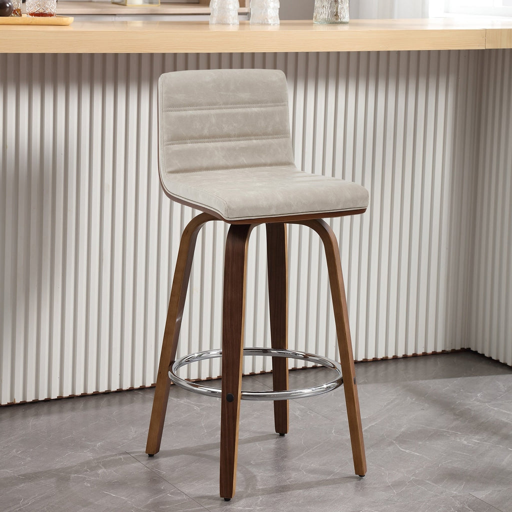 26/29 Barhocker/Tresenhocker aus Kunstleder, drehbar, 2er-/3er-Set