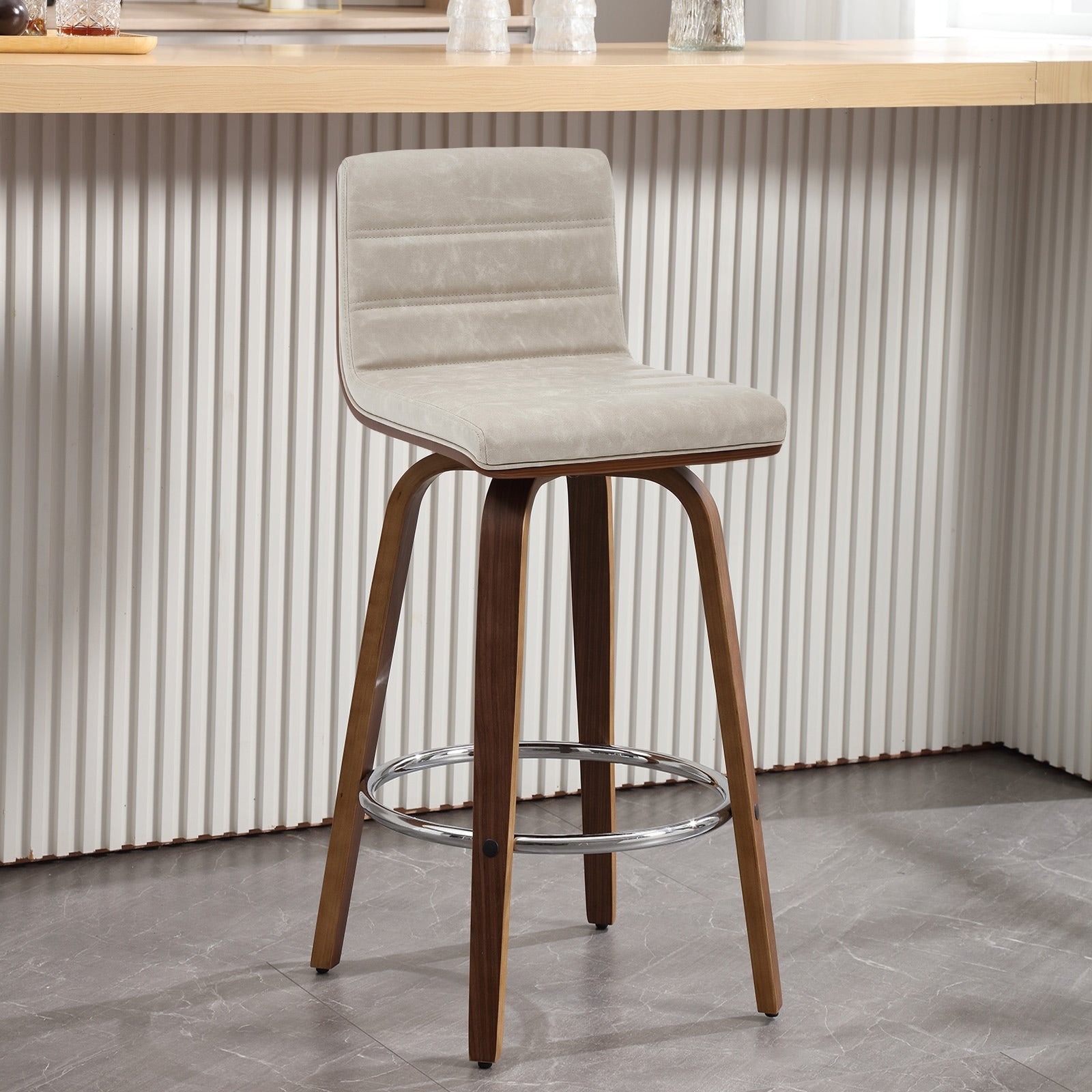 26/29 Barhocker/Tresenhocker aus Kunstleder, drehbar, 2er-/3er-Set