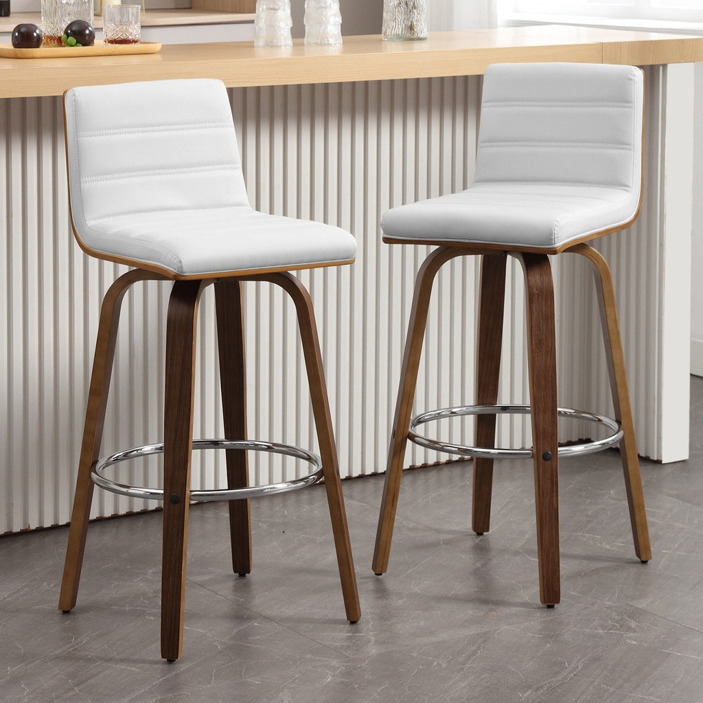 26/29 Barhocker/Tresenhocker aus Kunstleder, drehbar, 2er-/3er-Set