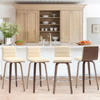 26/29 Barhocker/Tresenhocker aus Kunstleder, drehbar, 2er-/3er-Set