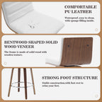 26/29 Barhocker/Tresenhocker aus Kunstleder, drehbar, 2er-/3er-Set