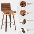 26/29 Barhocker/Tresenhocker aus Kunstleder, drehbar, 2er-/3er-Set