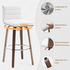 26/29 Barhocker/Tresenhocker aus Kunstleder, drehbar, 2er-/3er-Set