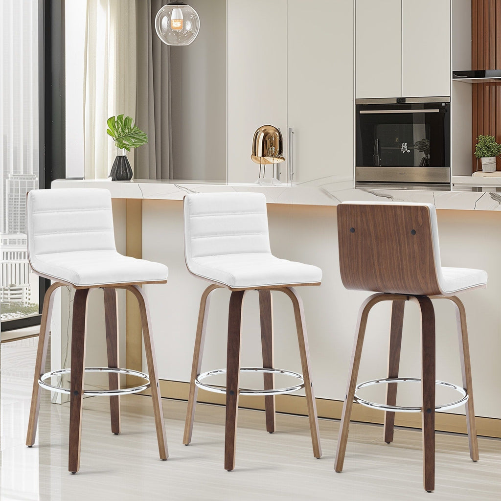 26/29 Barhocker/Tresenhocker aus Kunstleder, drehbar, 2er-/3er-Set