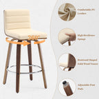 26/29 Barhocker/Tresenhocker aus Kunstleder, drehbar, 2er-/3er-Set