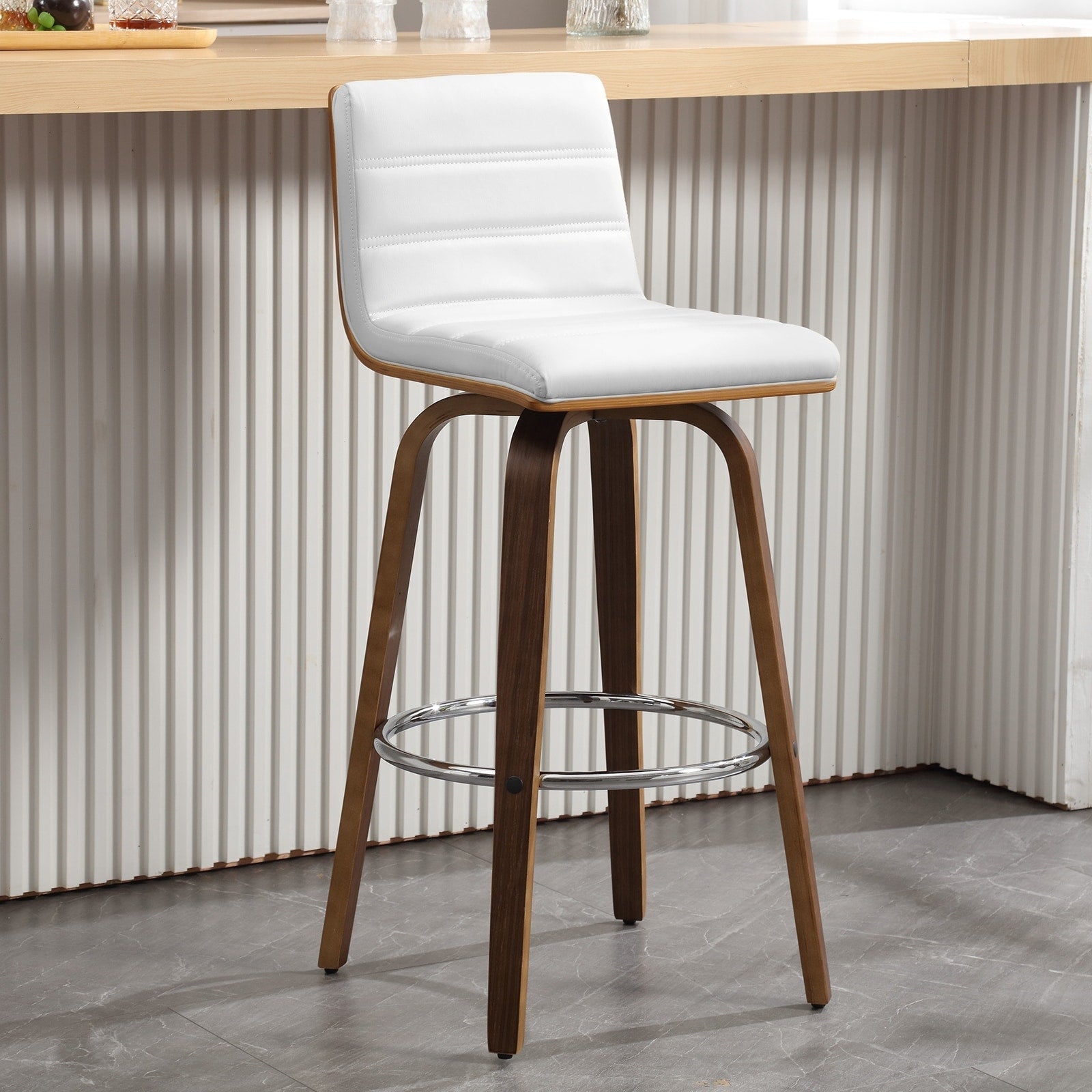 26/29 Barhocker/Tresenhocker aus Kunstleder, drehbar, 2er-/3er-Set