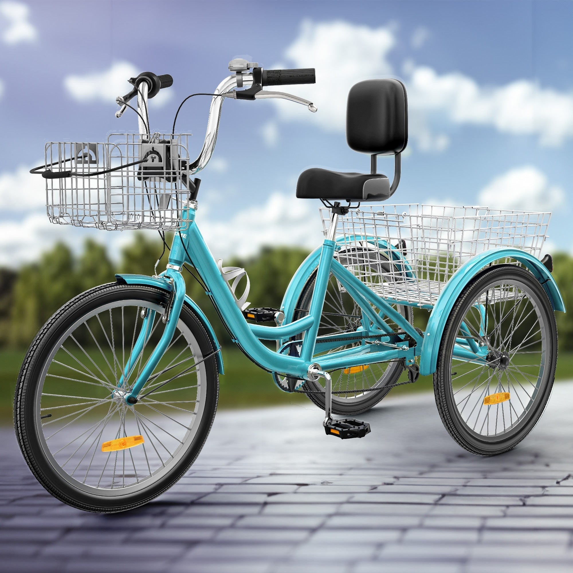 26 Dreiräder für Erwachsene, 3 Räder, 7-Gang-Dreirad