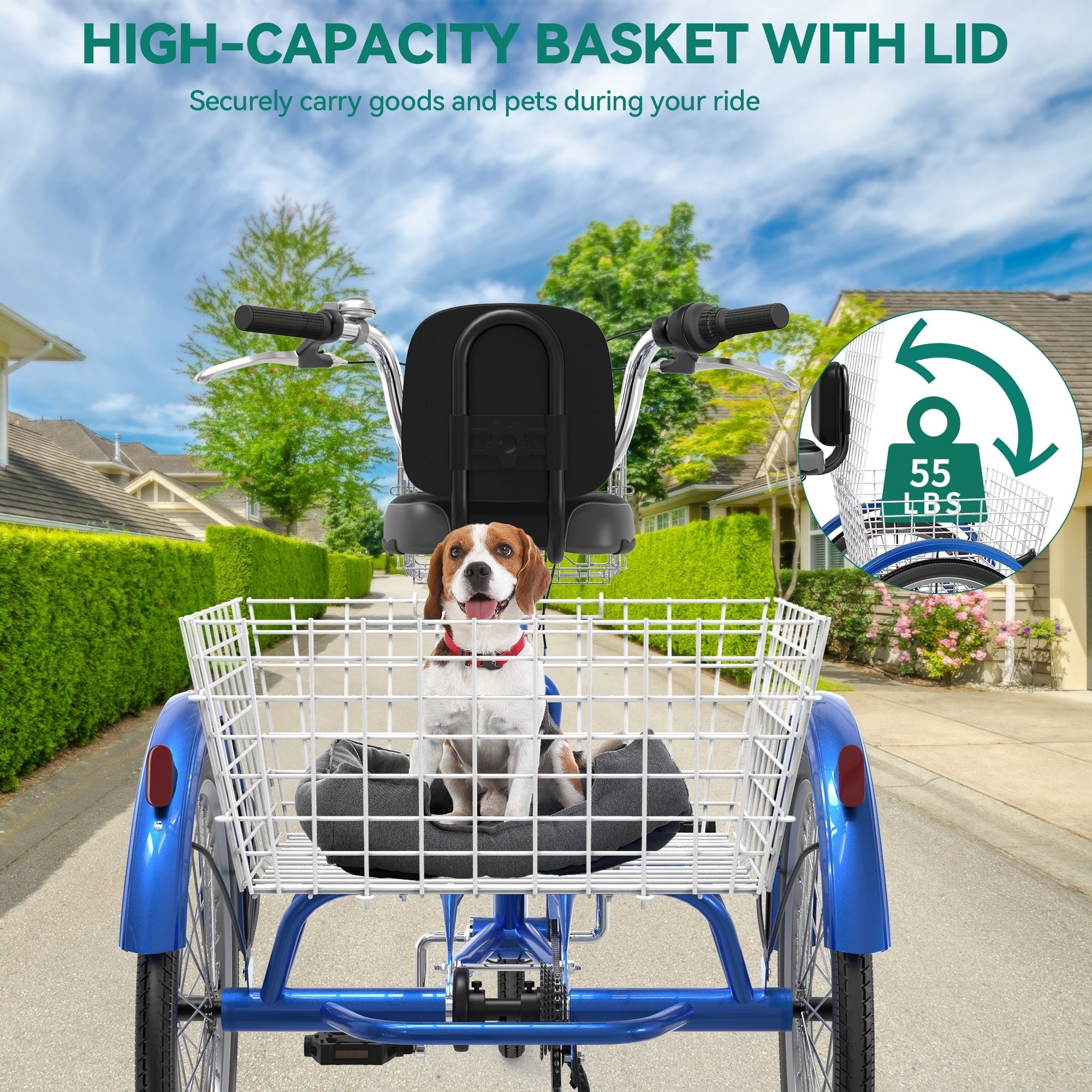 26 Dreiräder für Erwachsene, 3 Räder, 7-Gang-Dreirad