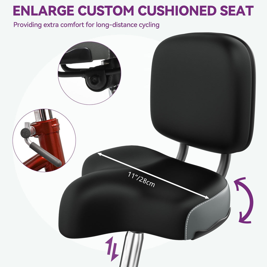 26 blaue Dreiräder für Erwachsene mit abnehmbaren Körben