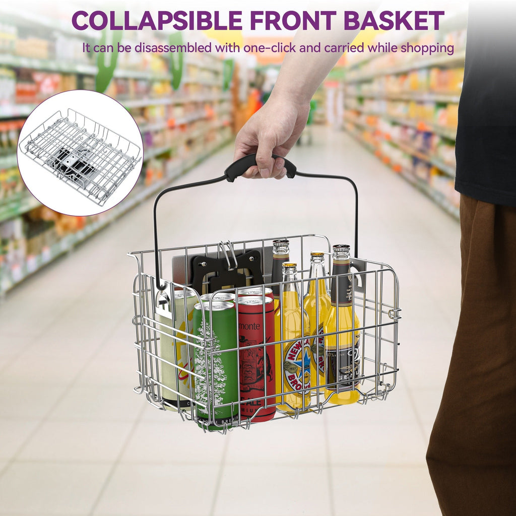 26 blaue Dreiräder für Erwachsene mit abnehmbaren Körben