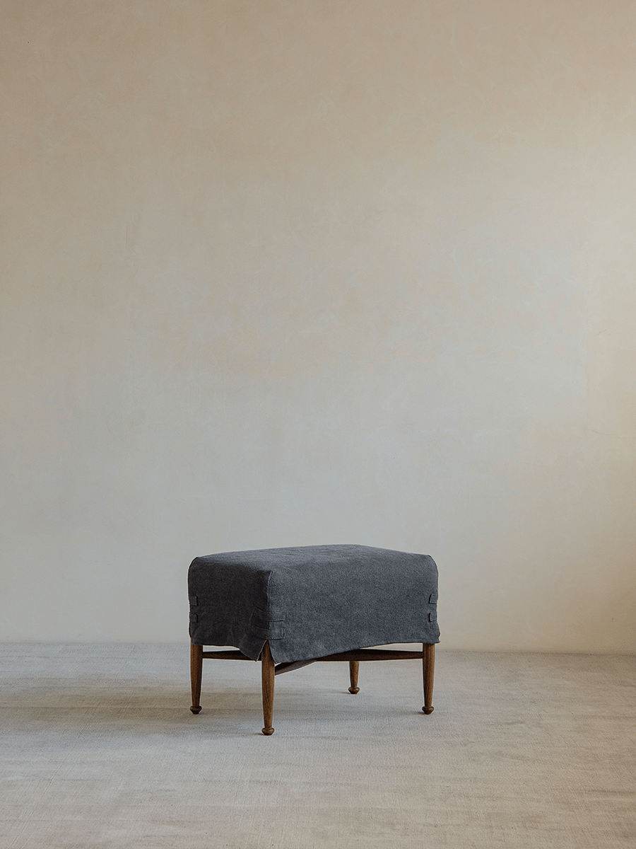 Krabben-Slipcover-Hocker