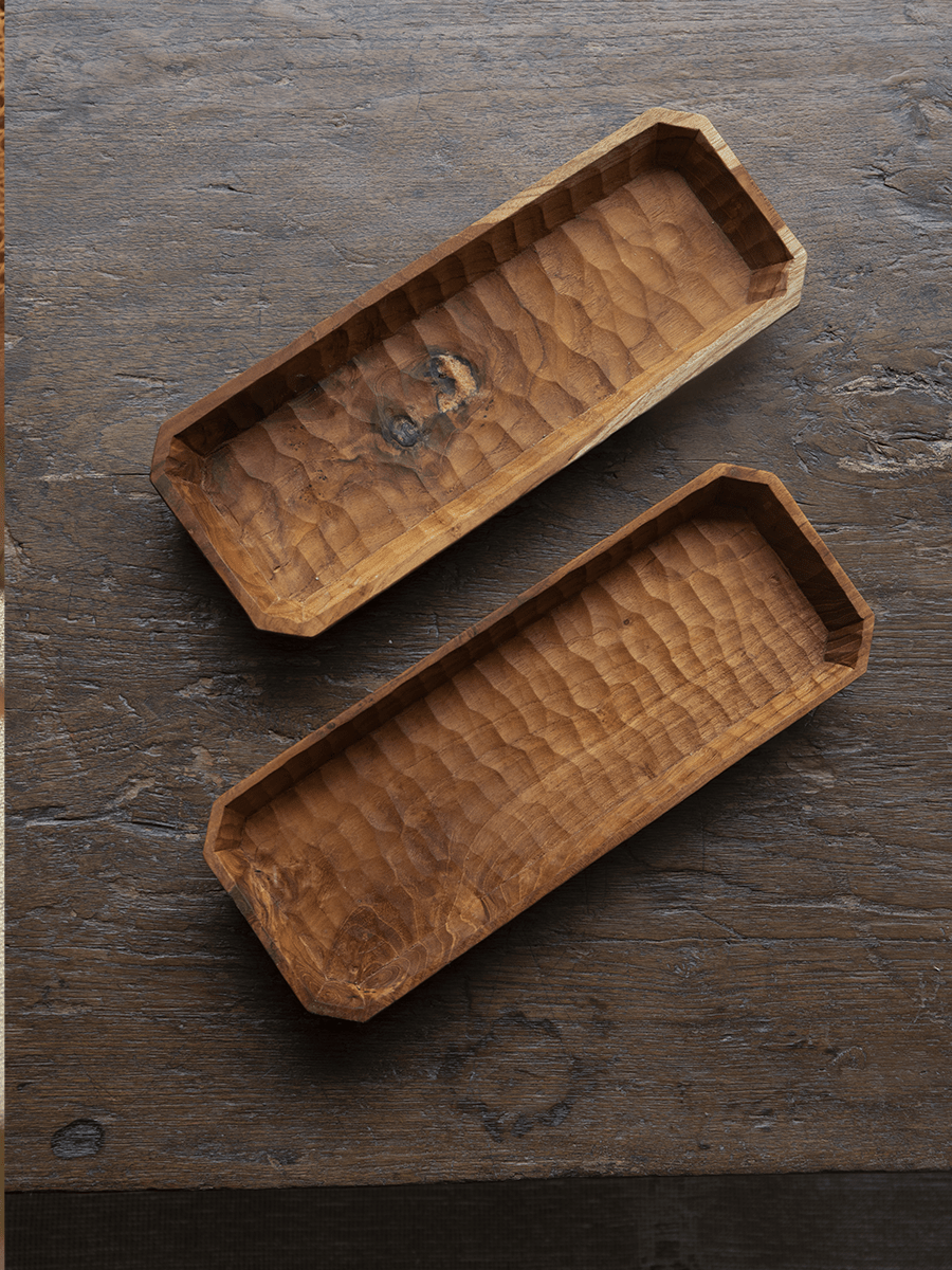 Abbey Teak Serving Tray 2PC