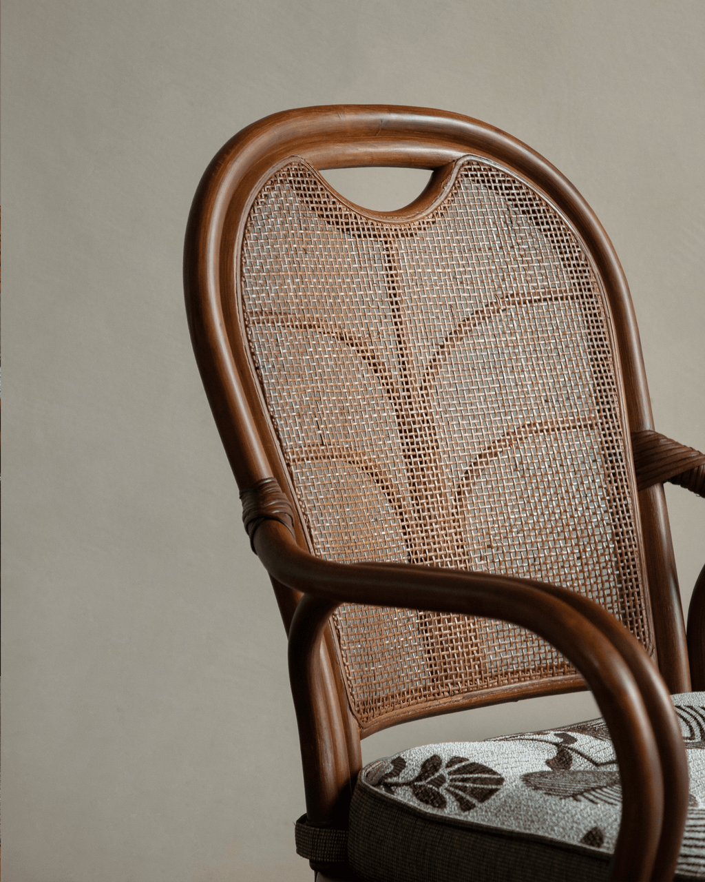 Ray Mini-Drehstuhl aus Rattan