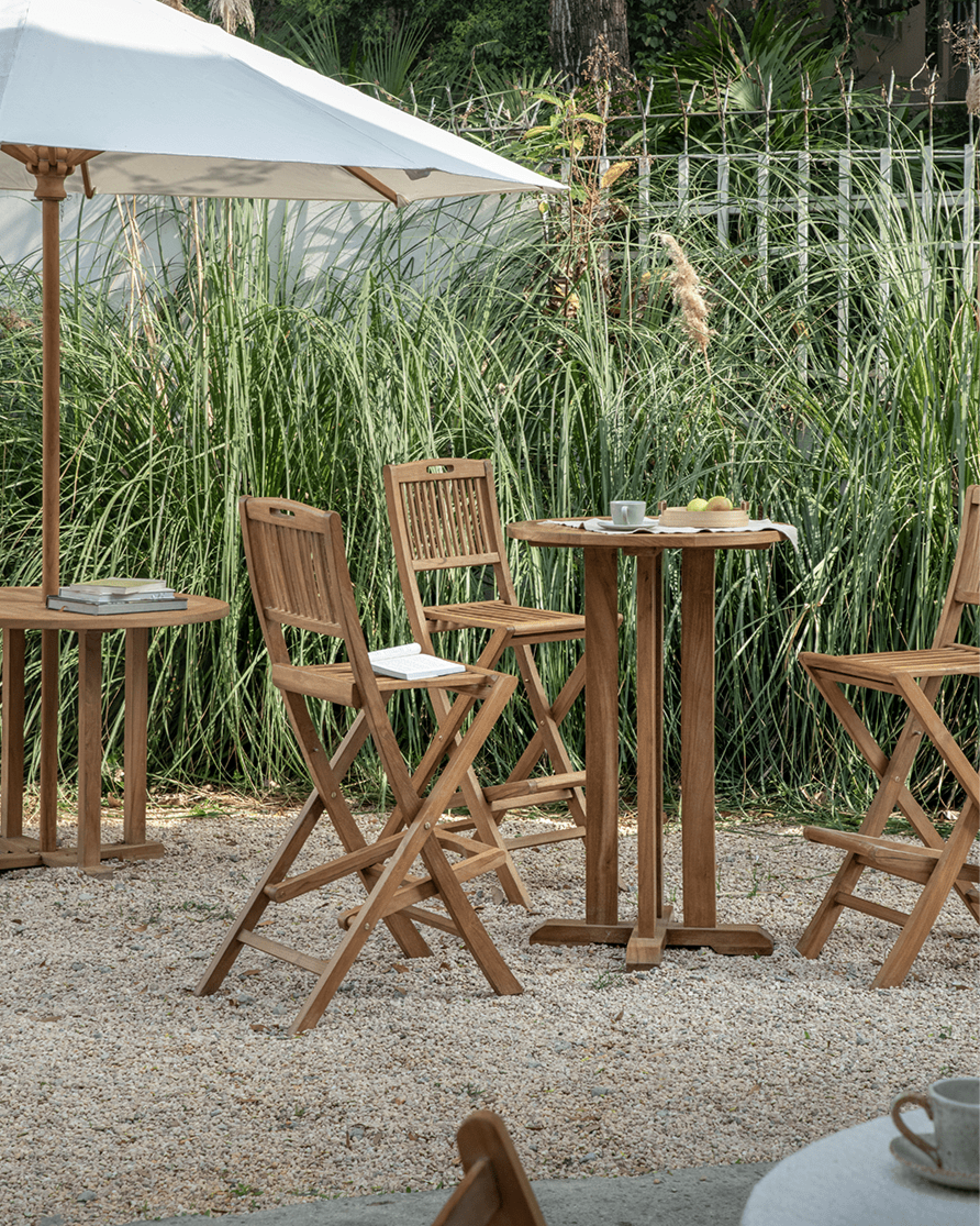 Outdoor Bar Chair and Table Set