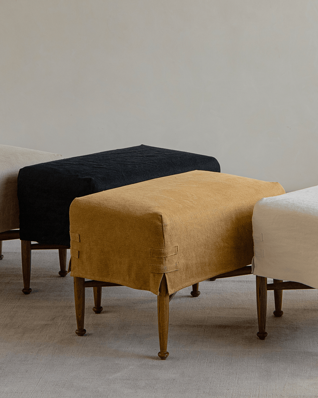 Krabben-Slipcover-Hocker