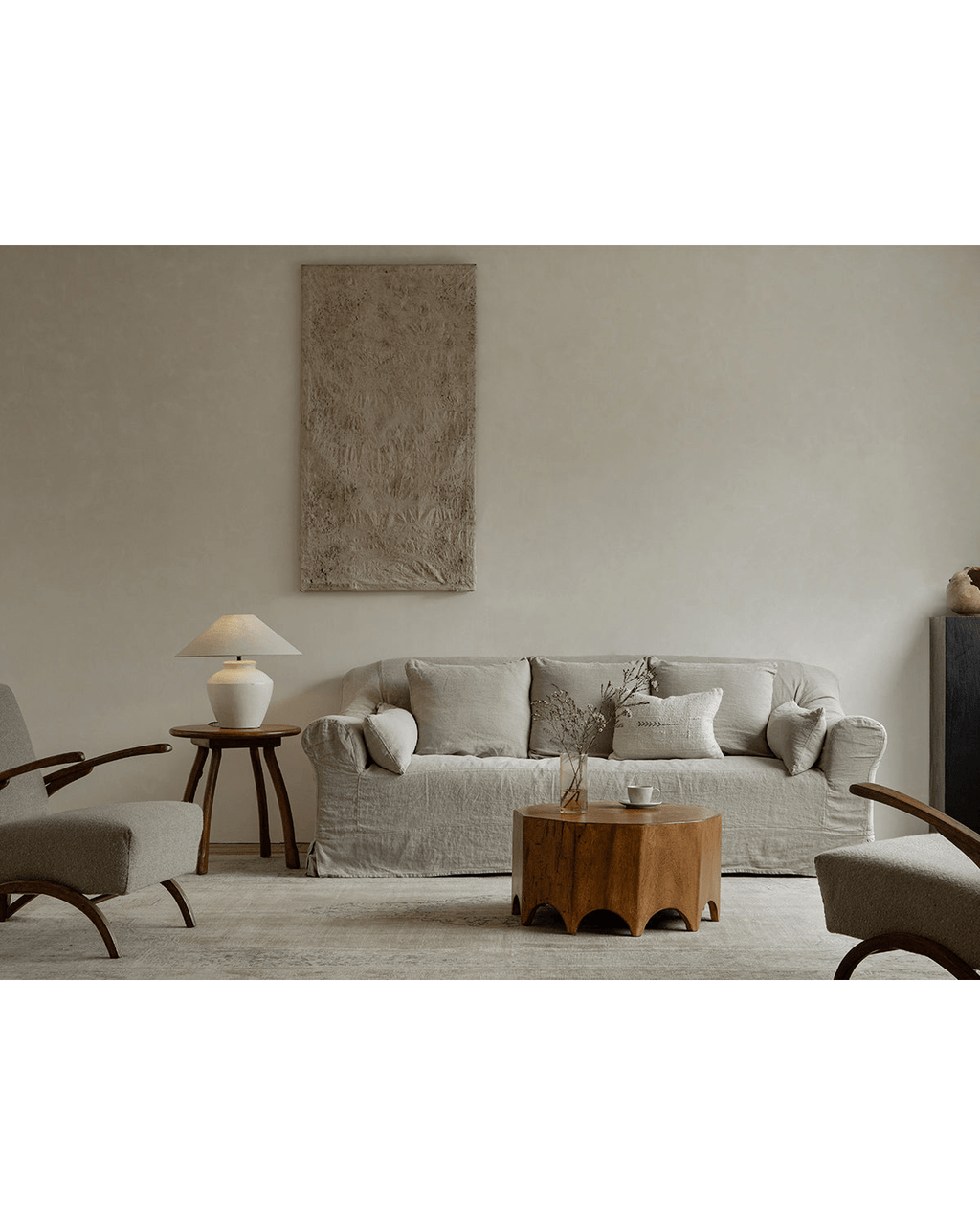 Zehneckiger Beistelltisch