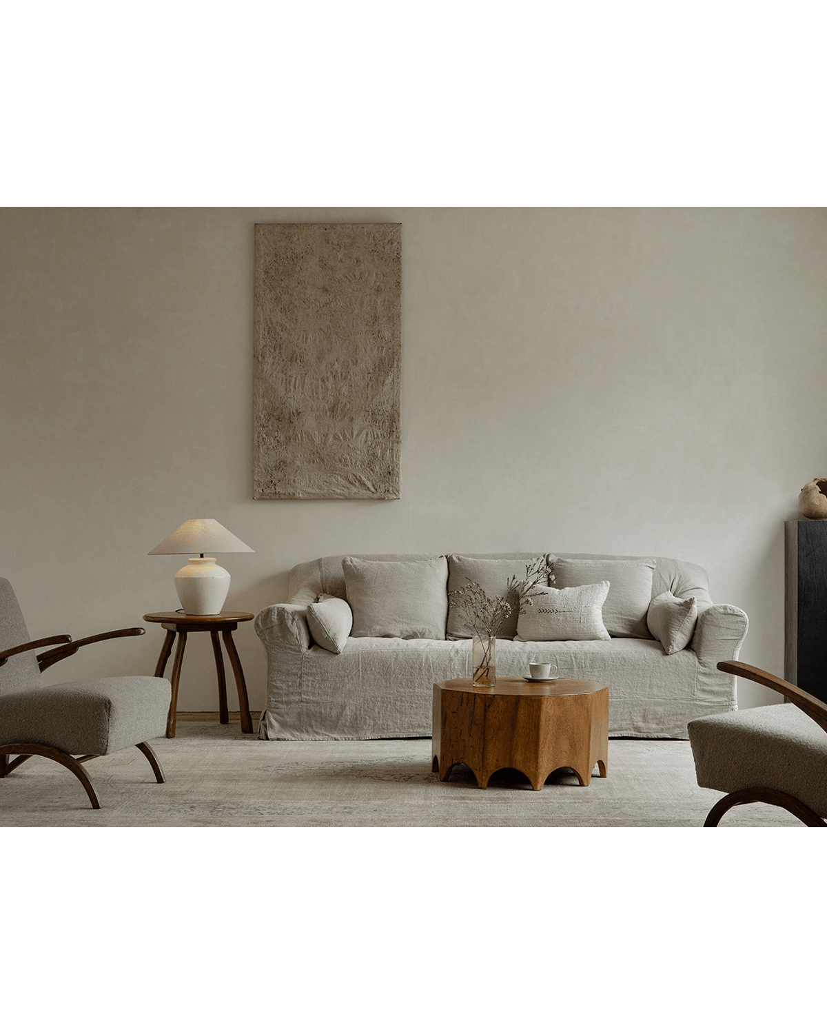 Zehneckiger Beistelltisch