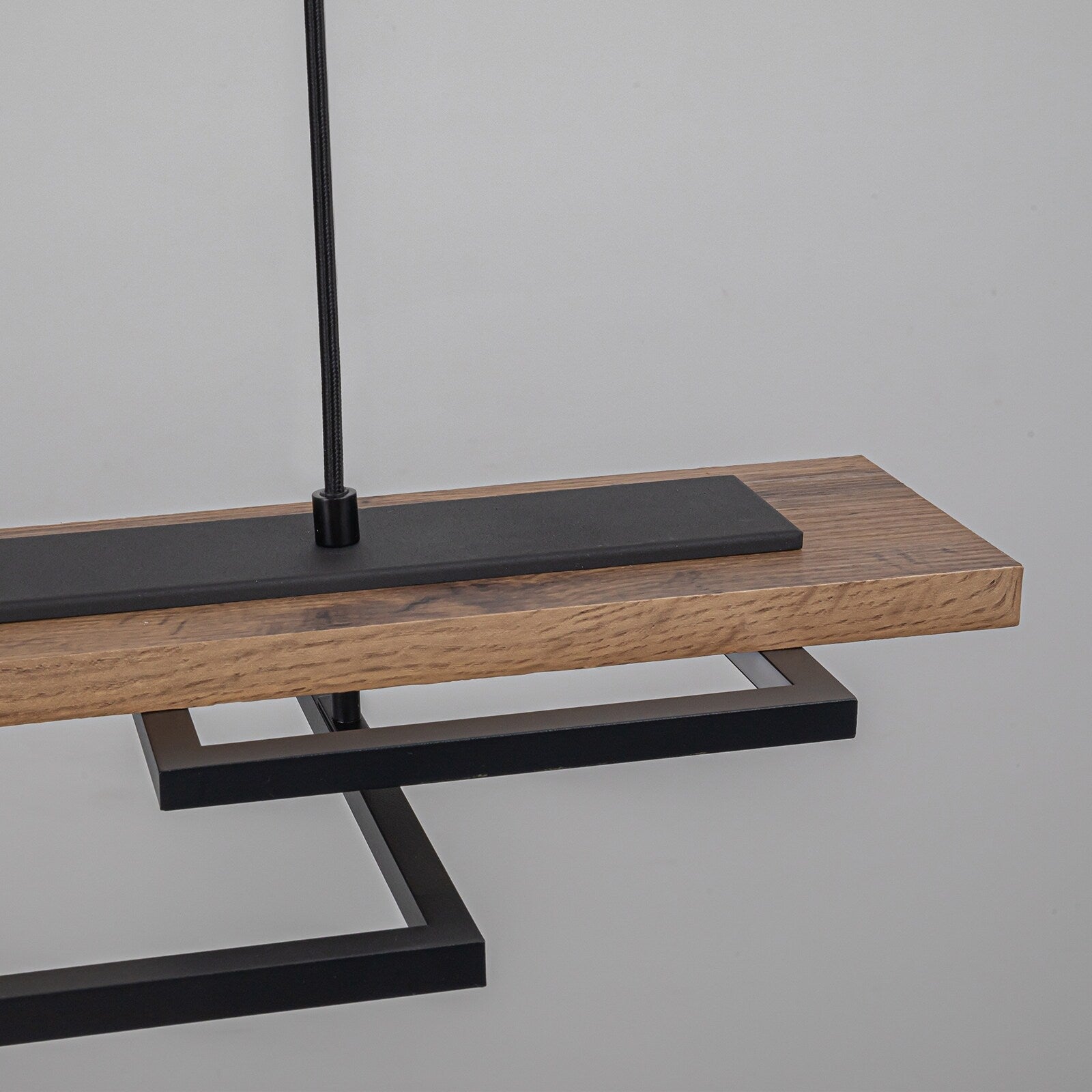 3/5-flammige integrierte LED-Kronleuchter-Pendelleuchte aus Holz für Kücheninseln