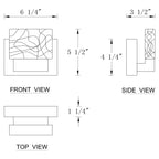 C Cattleya Edelstahl 3000K LED-Spiegelleuchte mit integrierten Kunstglasschirmen – Chrom