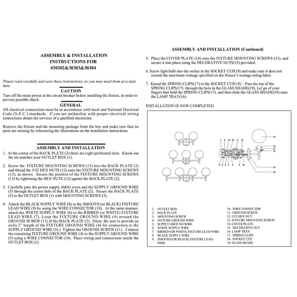 929 Lighting 3-flammige Badezimmer-Waschtischleuchte in verschiedenen Ausführungen mit Opalglasschirmen
