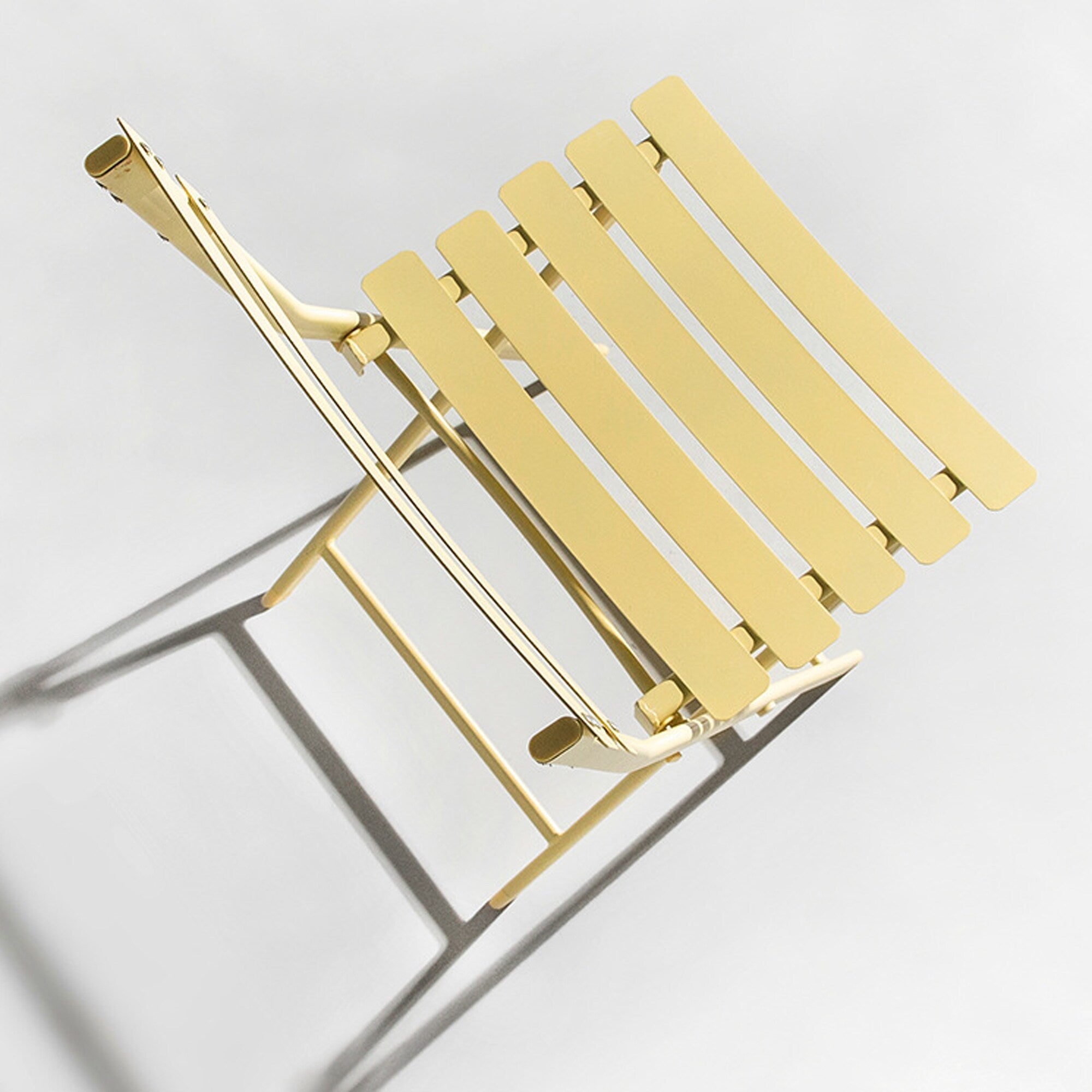 3-teiliges minimalistisches Bistro-Set für die Terrasse, bestehend aus klappbarem runden Tisch und Stühlen – 3-teiliges Terrassen-Bistro-Set