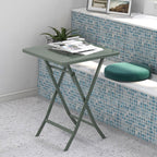 3-teiliges minimalistisches Bistro-Set für die Terrasse, bestehend aus klappbarem quadratischem Tisch und Stühlen