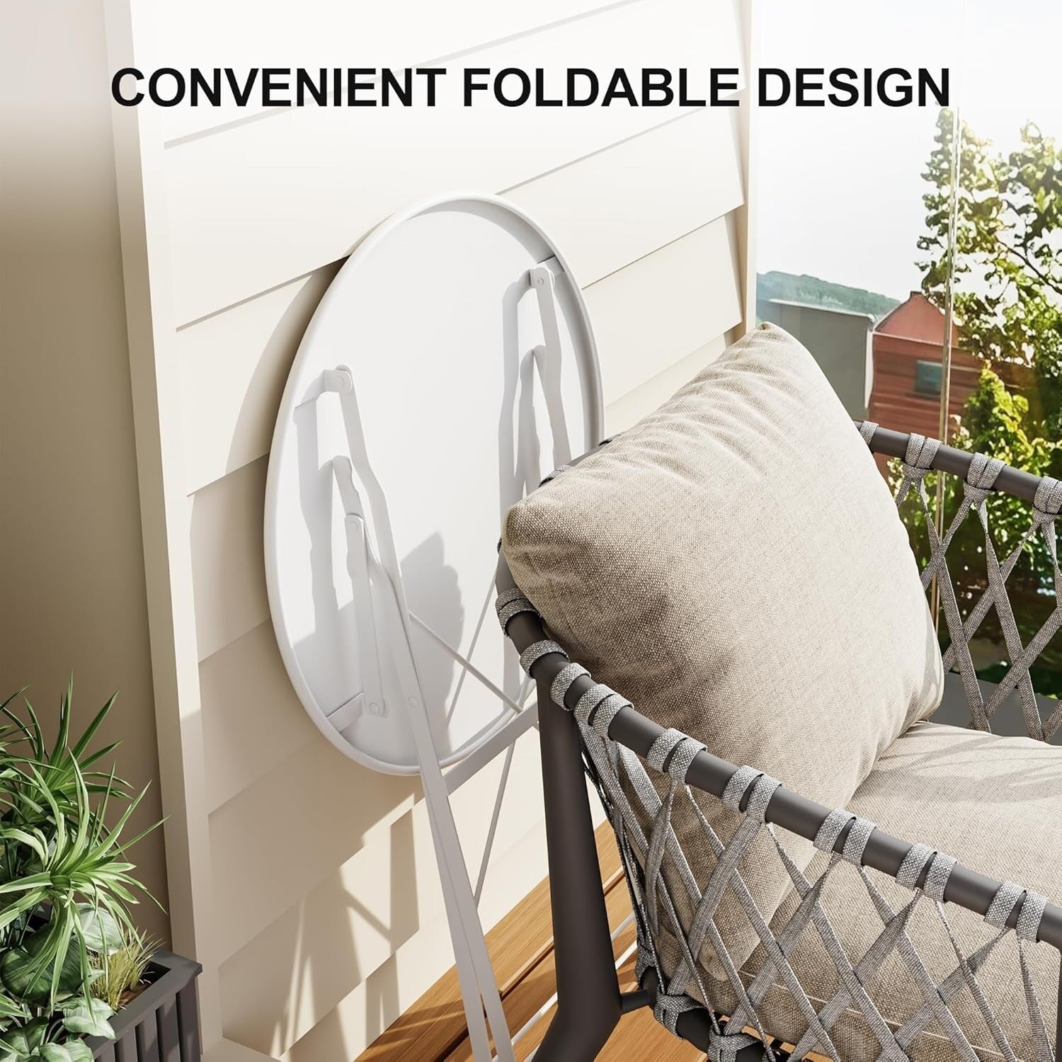 3-teiliges Bistro-Set für die Terrasse