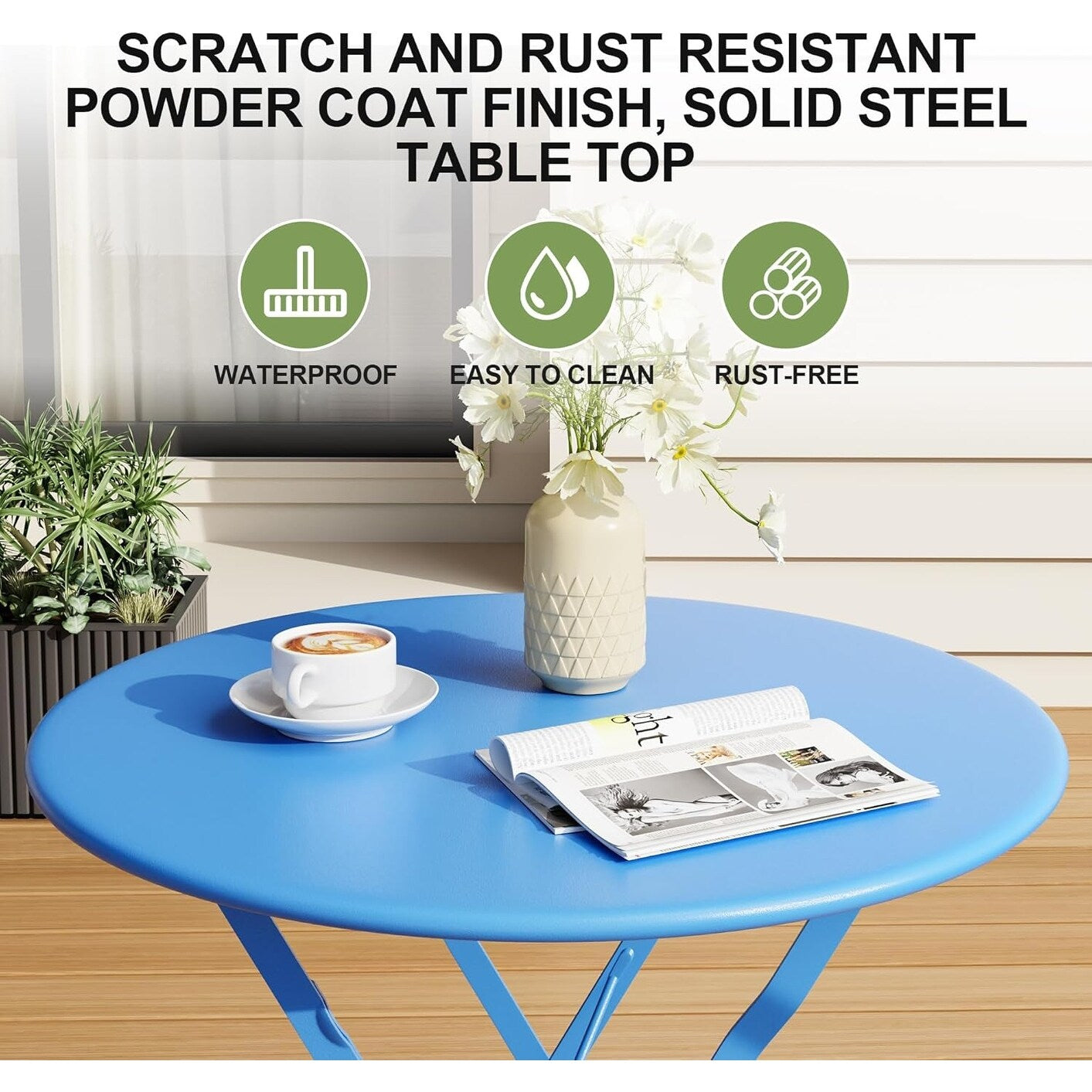 3-teiliges Bistro-Set für die Terrasse