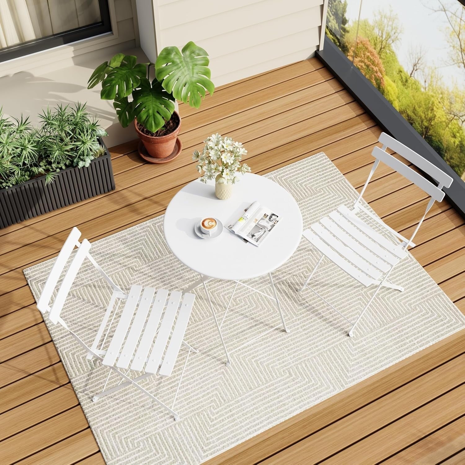 3-teiliges Bistro-Set für die Terrasse