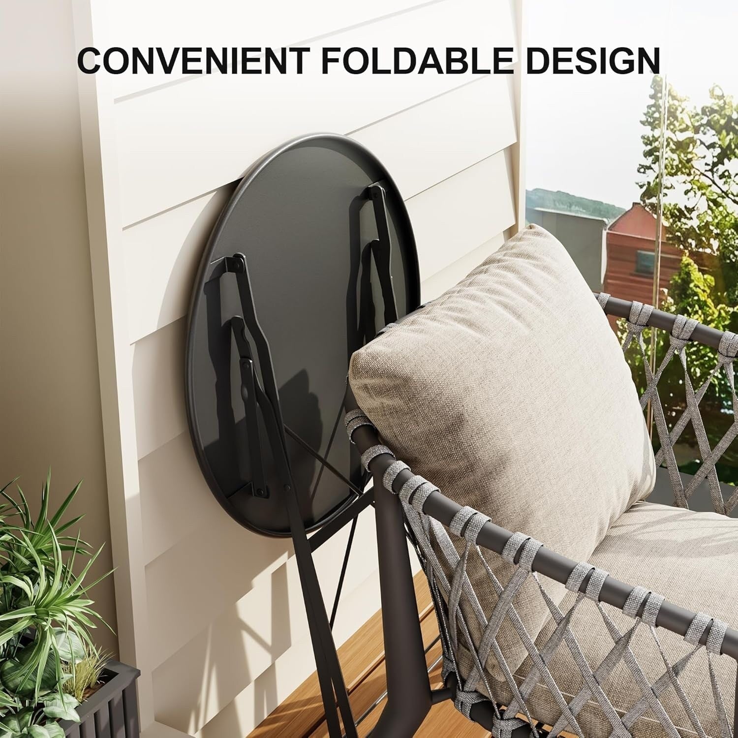 3-teiliges Bistro-Set für die Terrasse